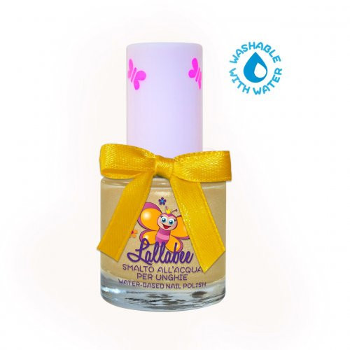 Lallabee Water-Based Nail Polish Vandens pagrindo nagų lakas vaikams, Pearly Yellow