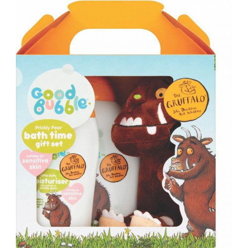 Good Bubble Gruffalo Prickly Pear Bath Time Gift Set Rinkinys su opuncija, 250ml+100ml