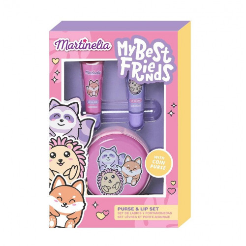 Martinelia Purse & Lips Set Vaikiškas lūpų priežiūros rinkinys, My Best Friends