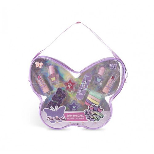 Martinelia Shimmer Wings Butterfly Bag Vaikiškas kosmetikos rinkinys, Purple