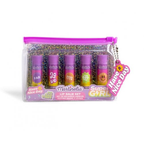 Martinelia Super Girl Lip Balm Set Lūpų balzamų rinkinys, Super Girl