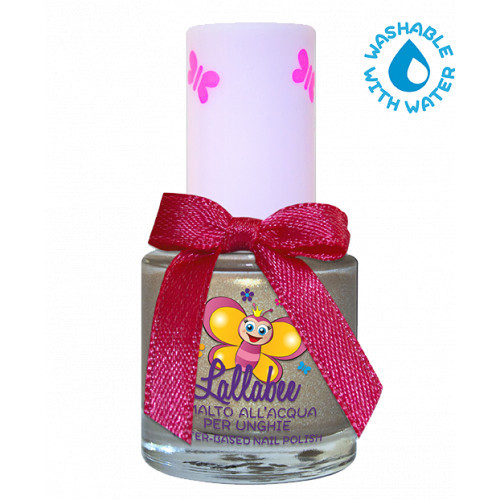 Lallabee Water-Based Nail Polish Vandens pagrindo nagų lakas vaikams, Pearly Gold Comet