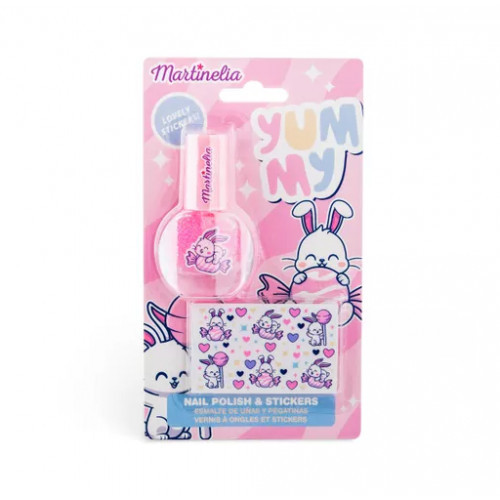 Martinelia Nail Polish & Stickers Vaikiškas rinkinys, Yummy
