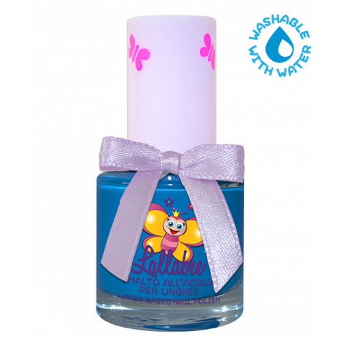 Lallabee Water-Based Nail Polish Vandens pagrindo nagų lakas vaikams, Blue Smurf