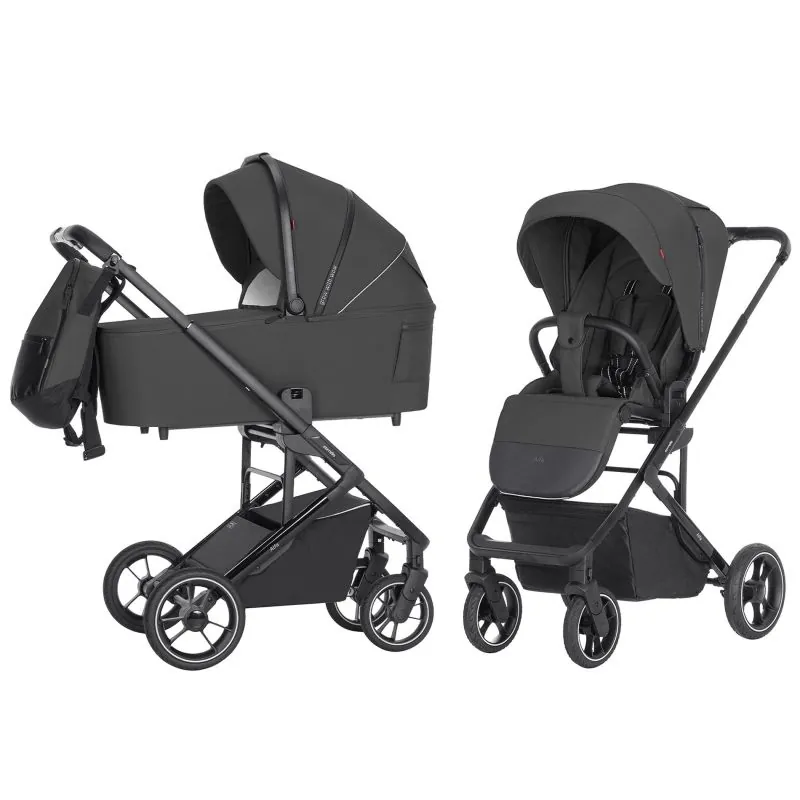 2in1 vežimėlis Carrello Alfa, Graphite grey