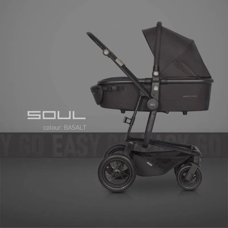 1in1 Vaikiškas vežimėlis Easy Go Soul Air, Basalt