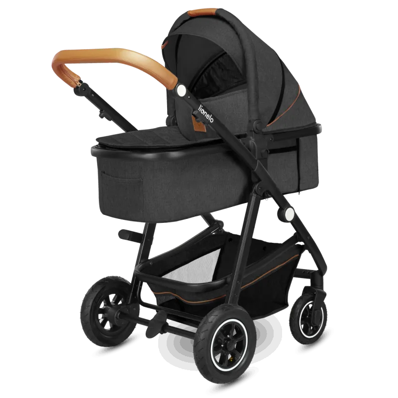 Universalus vežimėlis Lionelo Amber 3in1, Grey Graphite