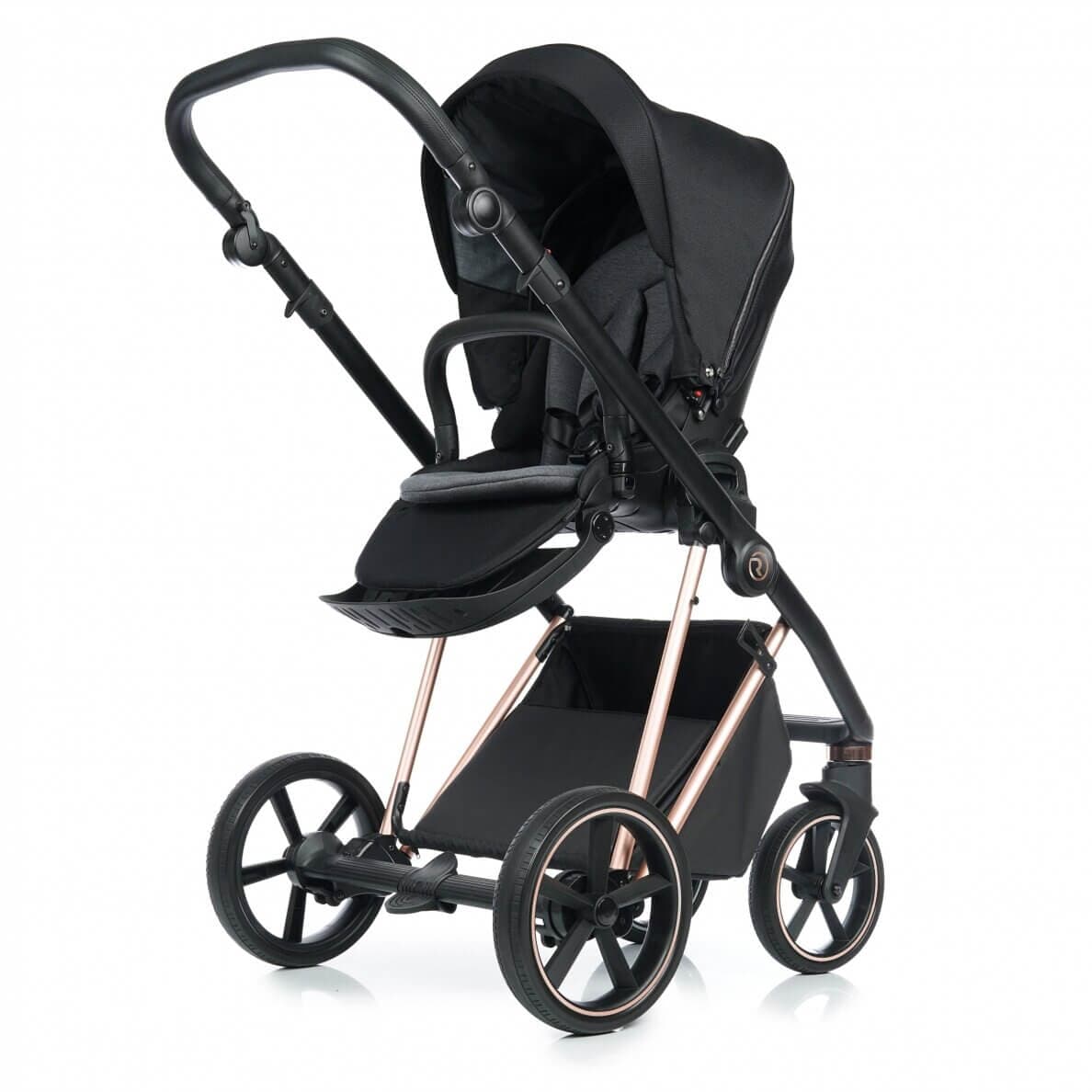 Vaikiškas Vežimėlis Roan 2/1 iVI Raven Rose Gold Mat, 8007