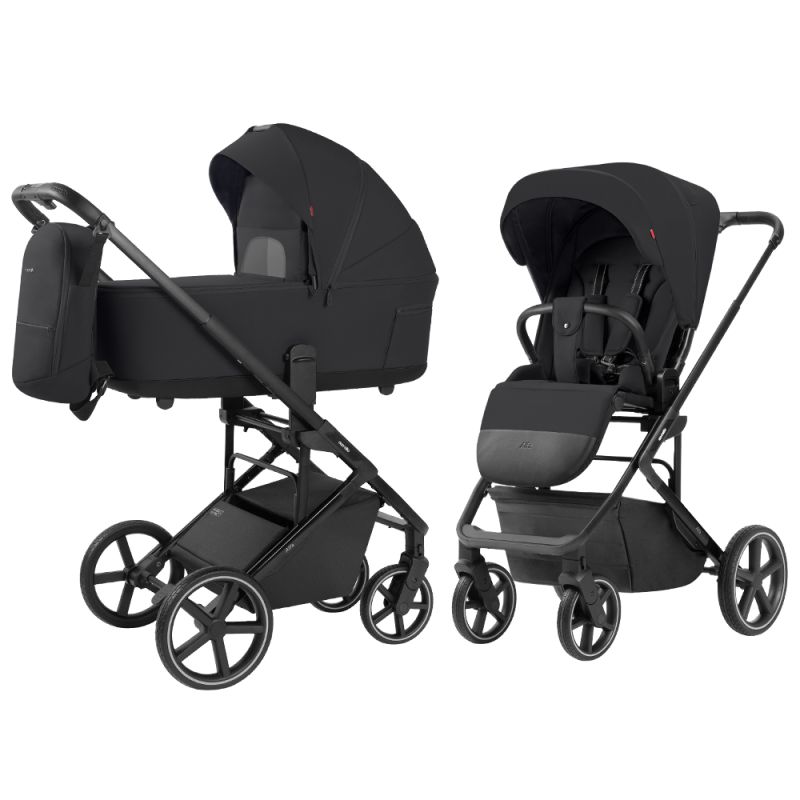 2in1 vežimėlis Carrello Alfa 2025, Rock black