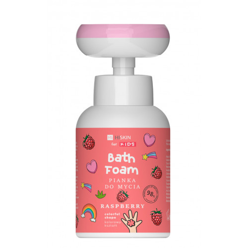 HiSkin Colorful Shape Bath Foam Rankų ir kūno plovimo putos, Raspberry