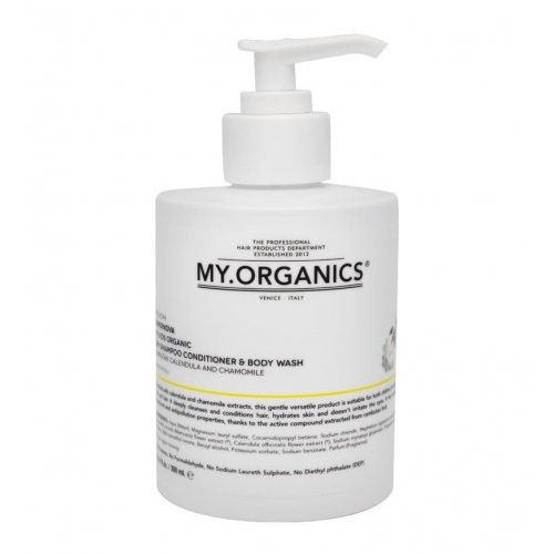 My.Organics My.Kids Supernova 3in1 Šampūnas, kondicionierius ir kūno prausiklis vaikams, 300ml