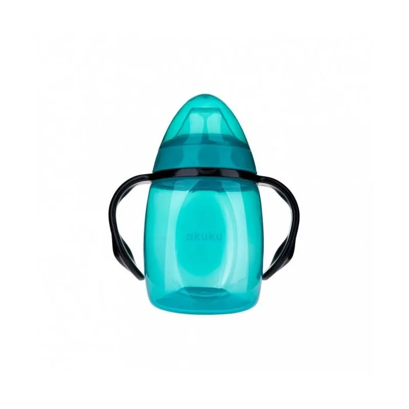 Akuku neišsiliejanti gertuvė, 280 ml su dviem rankenėlėmis, A0366-TURQUOISE