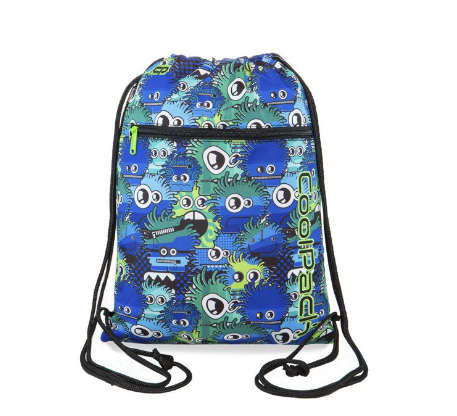 Maišelis sportinei aprangai CoolPack Vert Wiggly Eyes Blue