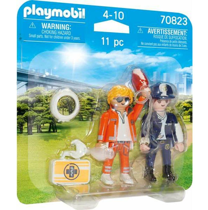 Figūrėlė PLAYMOBIL DuoPack Greitosios medicinos pagalbos gydytoja ir policininkė 70823