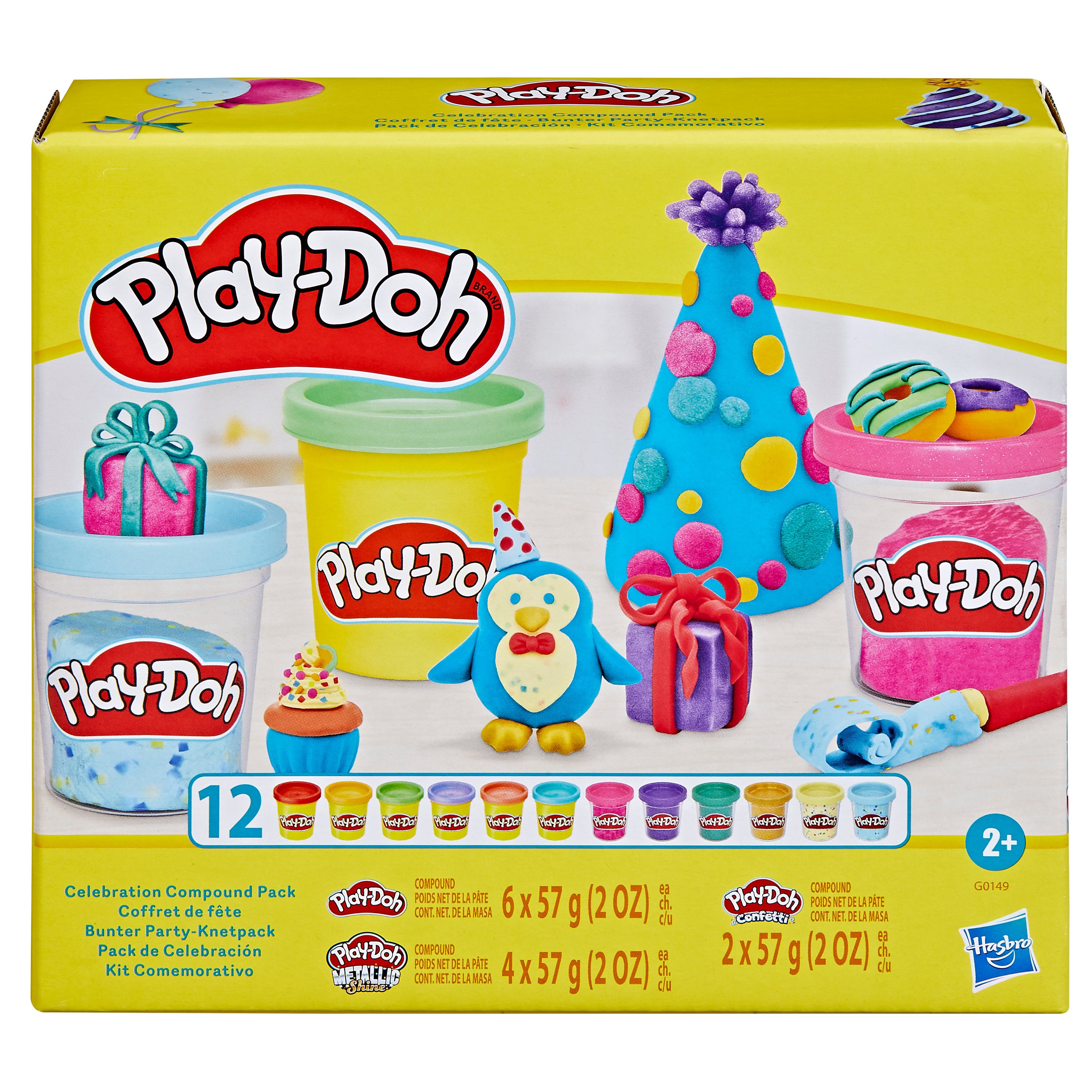 PLAY-DOH Šventinis rinkinys, 12 vnt