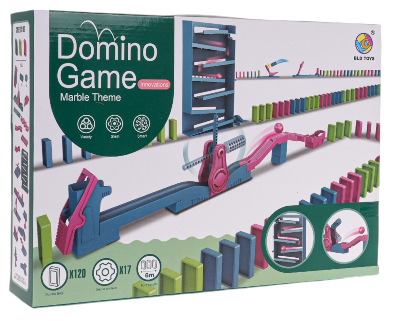 Domino rinkinys su 130 elementų