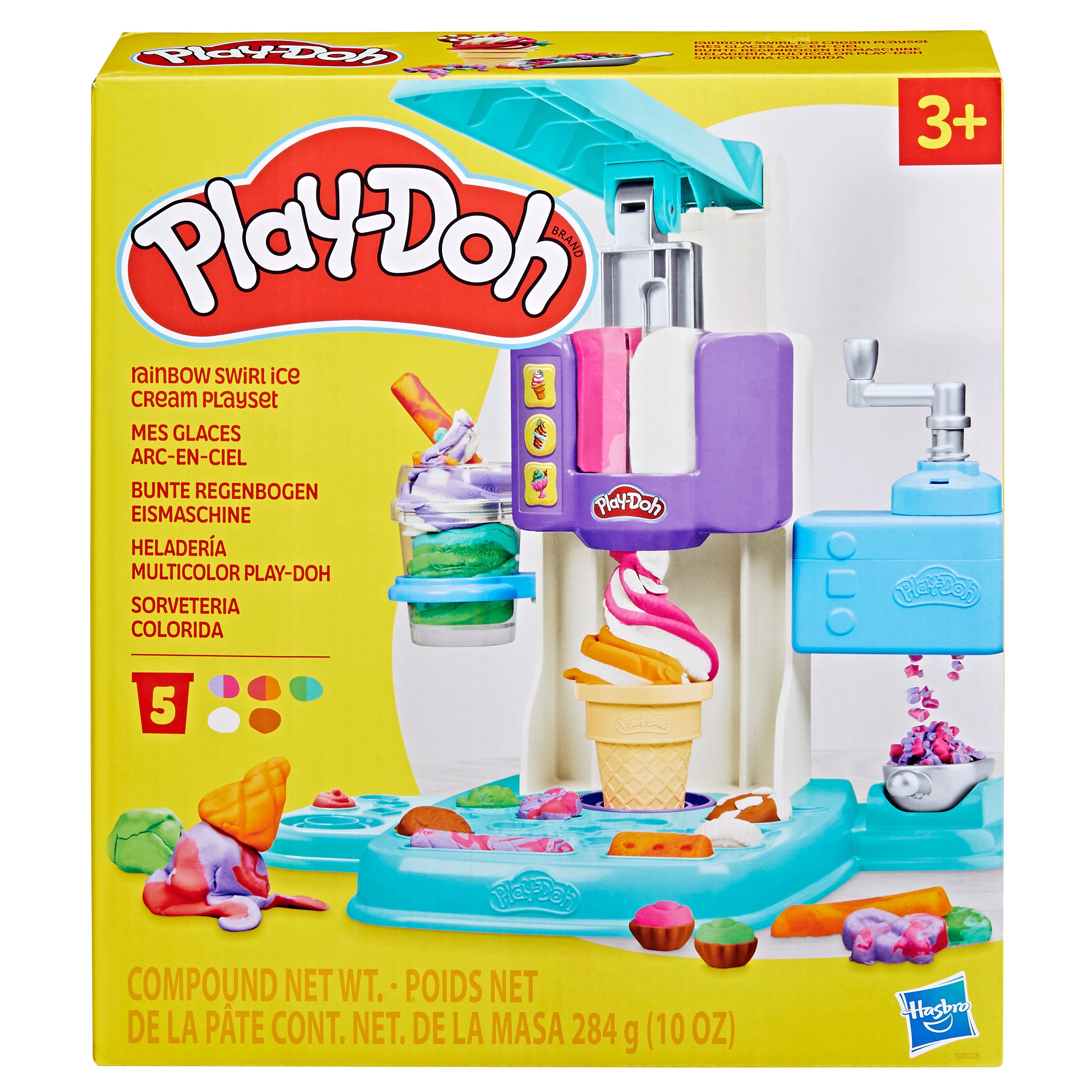 Žaidimų rinkinys Play-Doh Vaivorykštės ledai