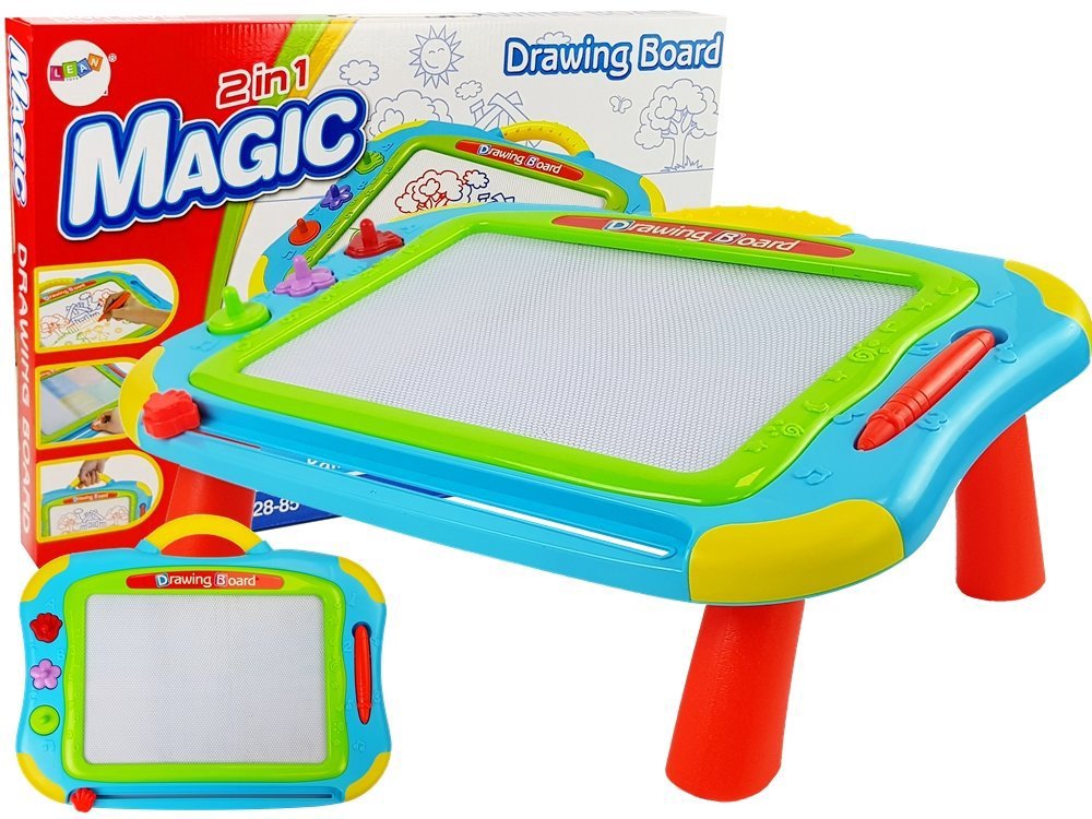 Pastatoma piešimo lenta su antspaudais "Magic Drawing Board"