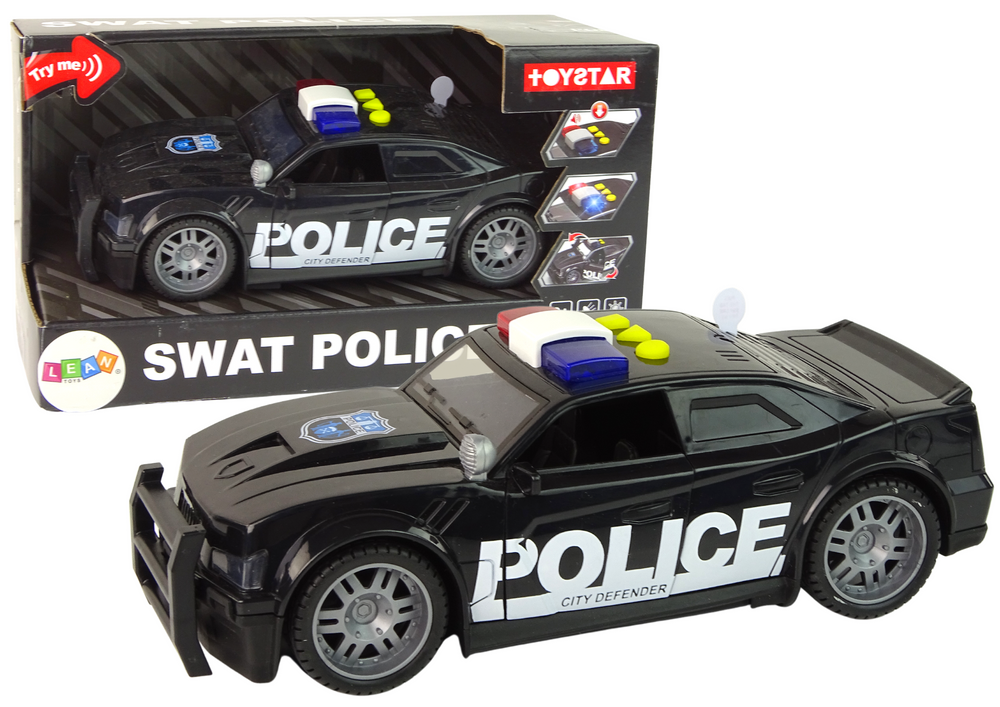 Žaislinis policijos automobilis, 1:14, juodas