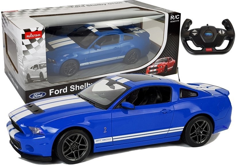 Automobilis R/C Ford Shelby Rastar 1:14, mėlynas