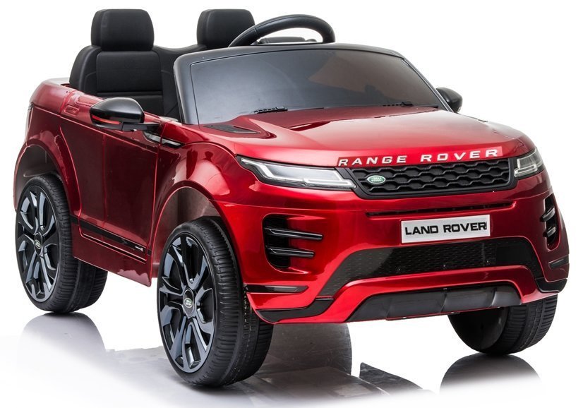 Vaikiškas vienvietis elektromobilis Range Rover Evoque, raudonas lakuotas