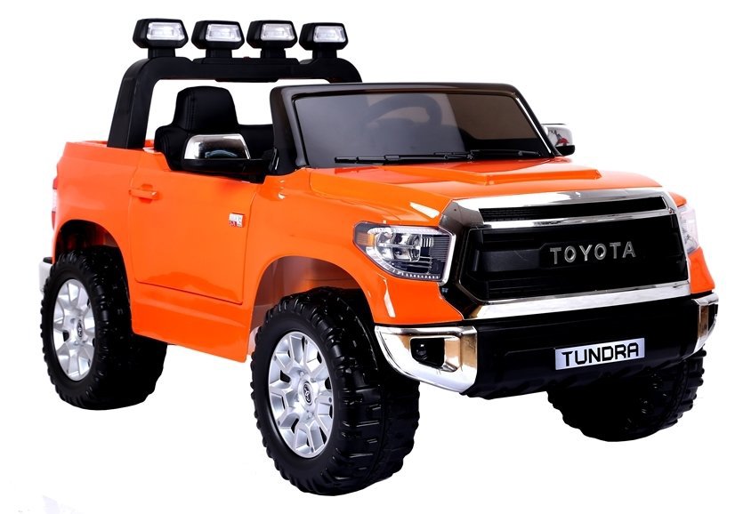 Vaikiškas elektrinis automobilis Toyota Tundra, oranžinis