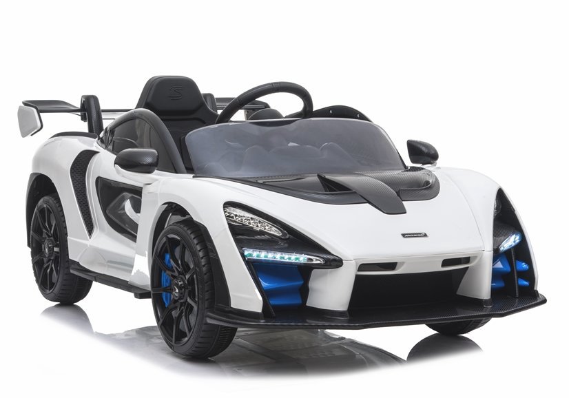 Vienvietis elektromobilis „McLaren Senna“, baltas