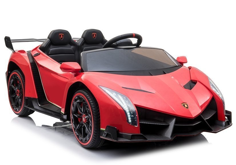 Vaikiškas elektromobilis Lamborghini Veneno MP4, raudonas