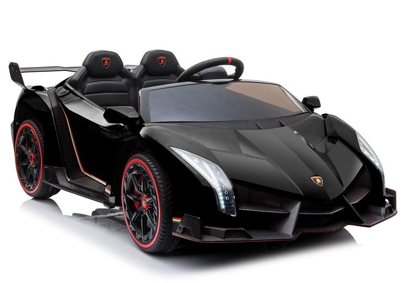 Vaikiškas elektromobilis Lamborghini Veneno MP4, juodas