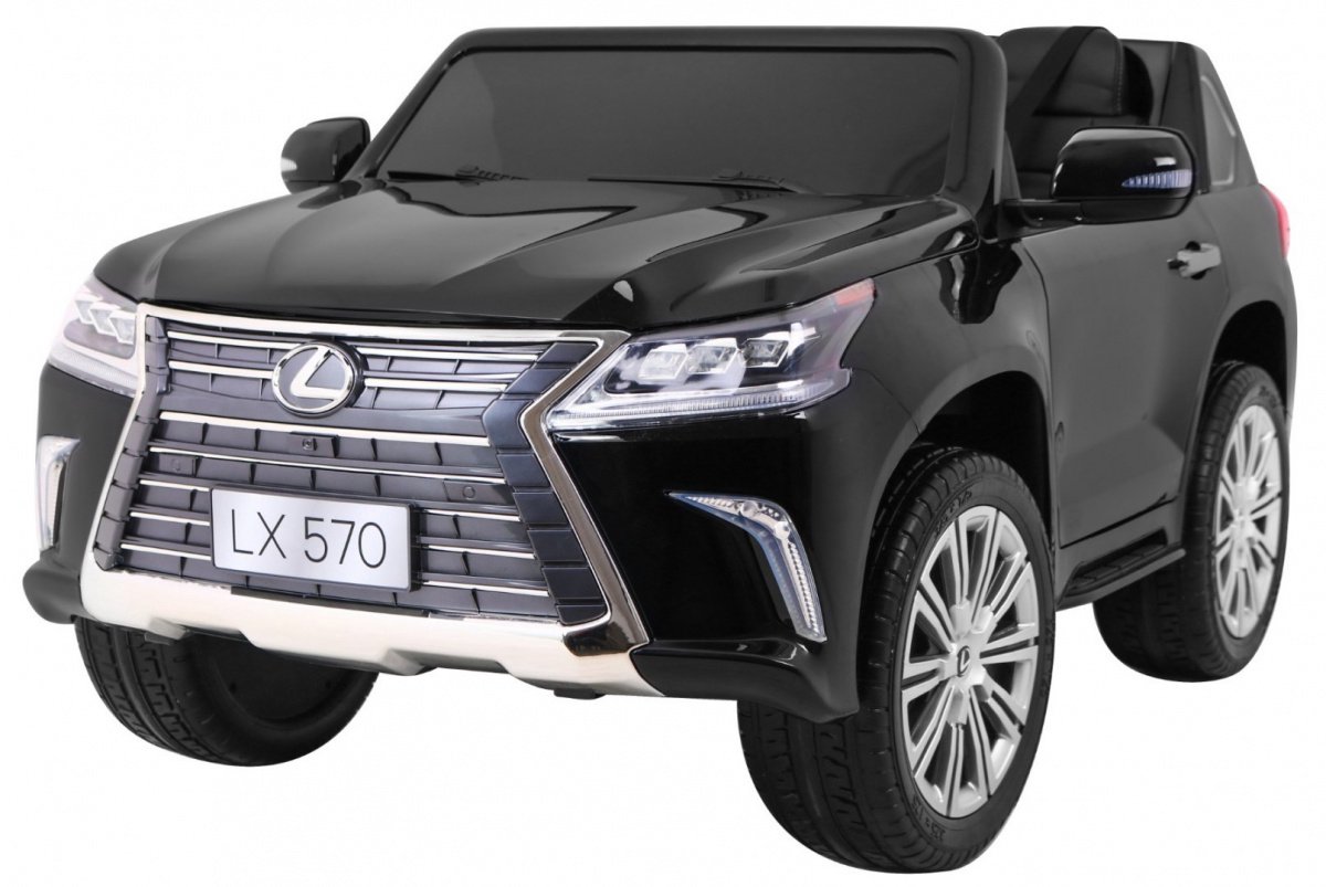 Vaikiškas elektromobilis Lexus LX570, juodas lakuotas