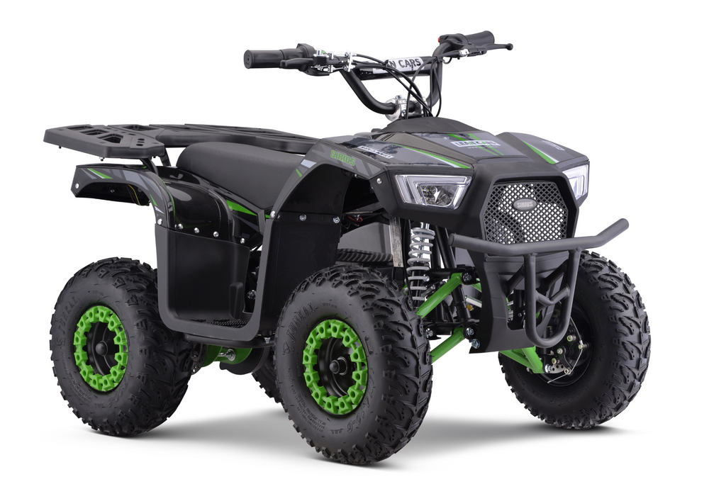 Elektrinis keturratis Outlander atv,  žalias