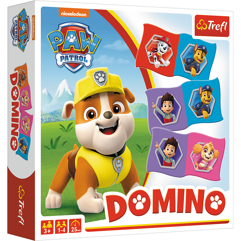 Žaidimas TREFL PAW PATROL Domino "Šuniukas-patrulis“(01895T)