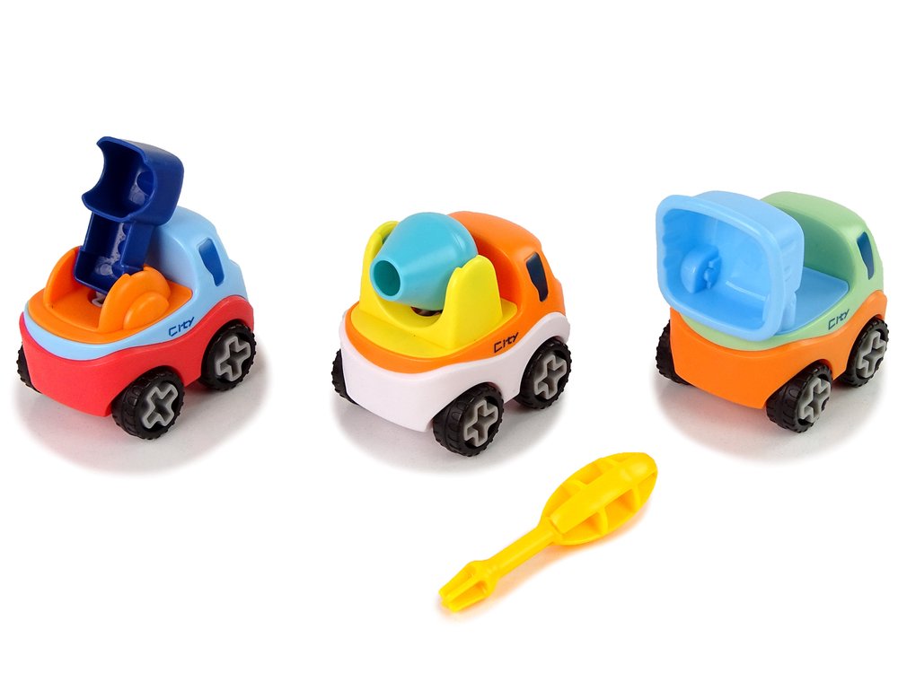 3 automobilių rinkinys su atsuktuvu