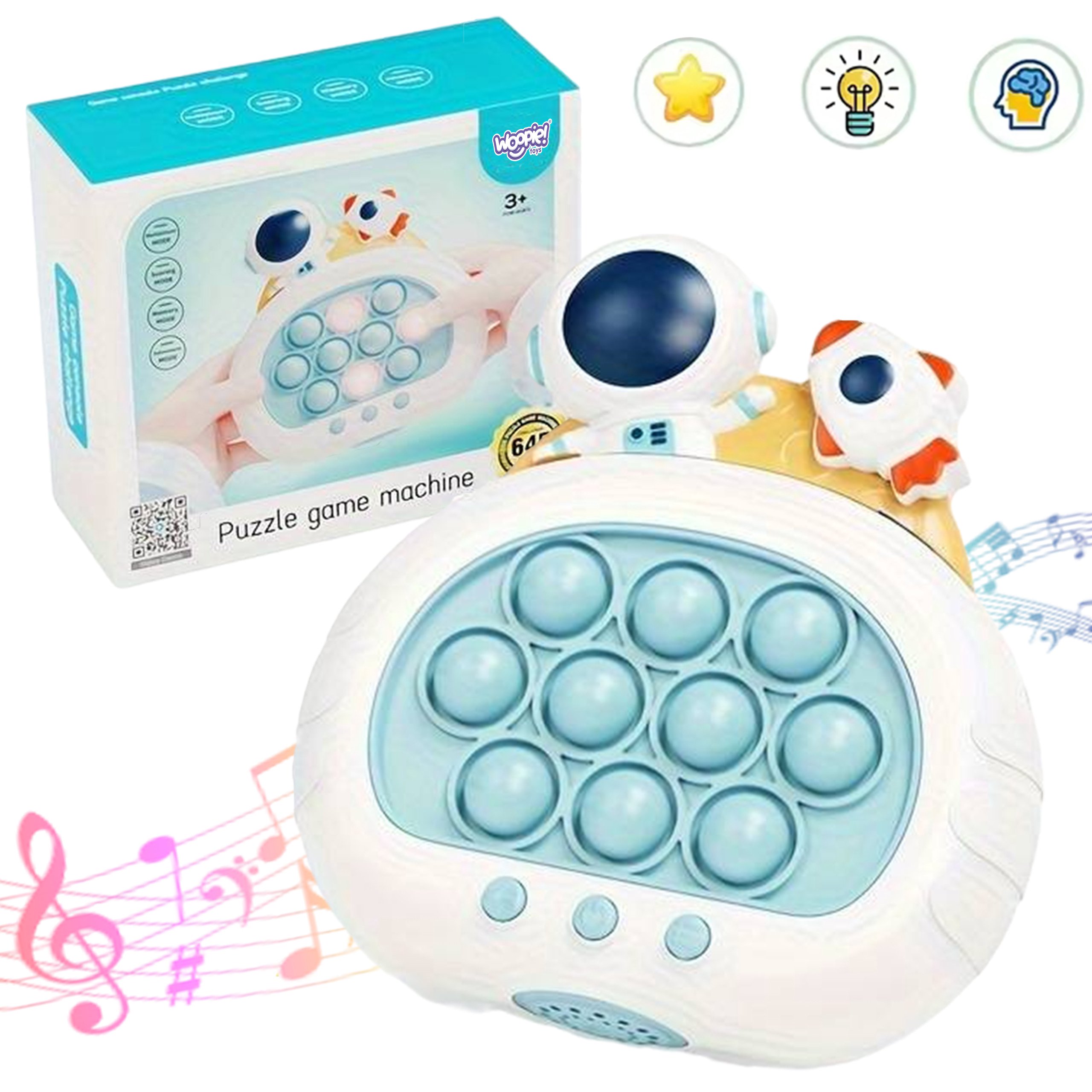 Žaidimas, Pop it, 3+, balta/mėlyna