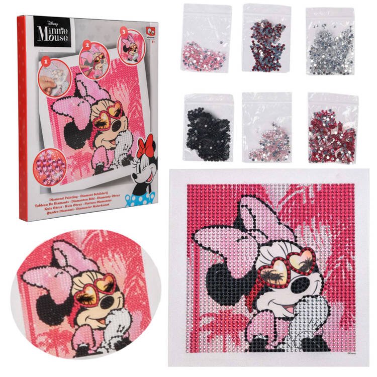 Deimantinių lipdukų rinkinys - Minnie Mouse Disney