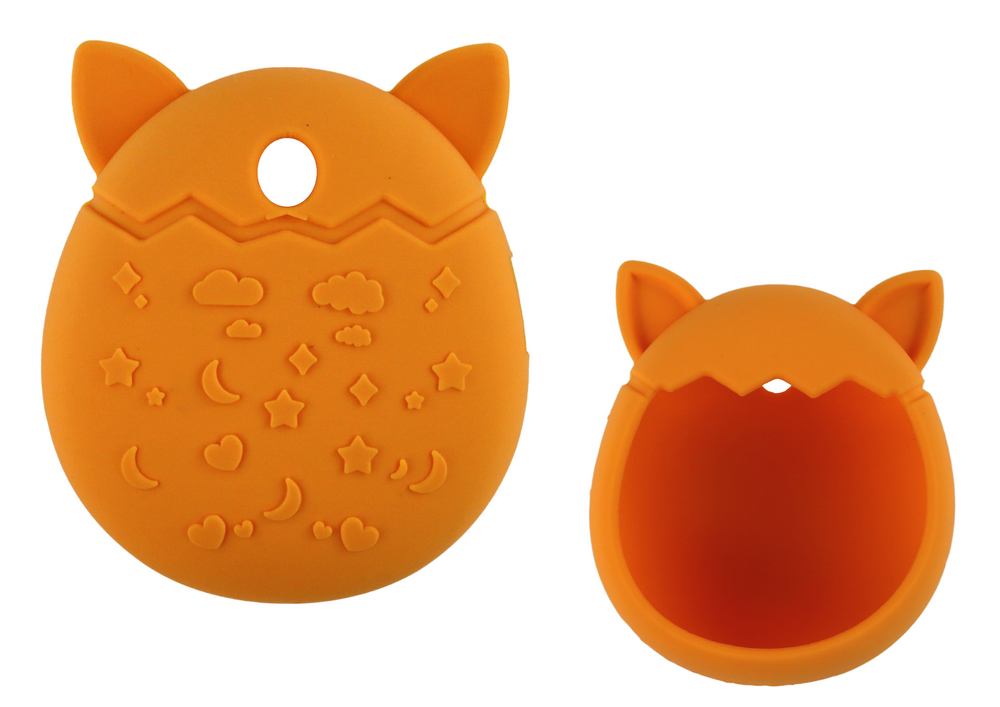Tamagotchi silikoninis dėklas, oranžinis