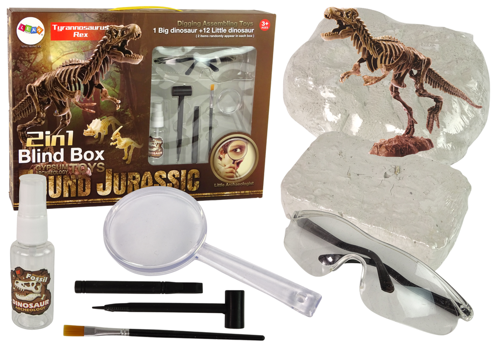 Archeologijos kasinėjimų rinkinys - dinozauro skeletas