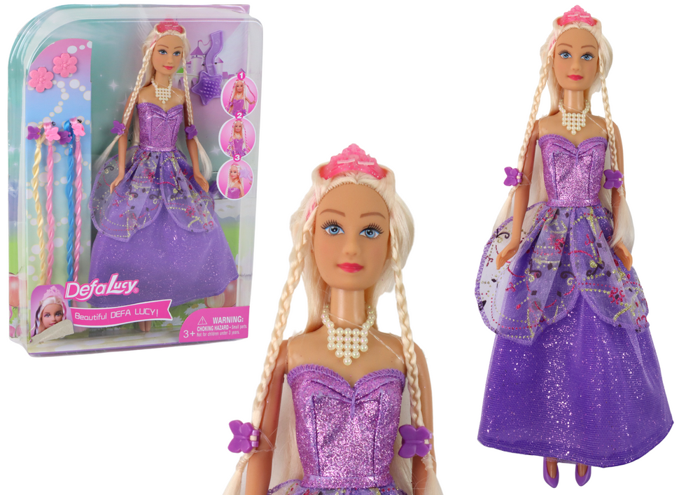 Lėlė princese su violetine sunele