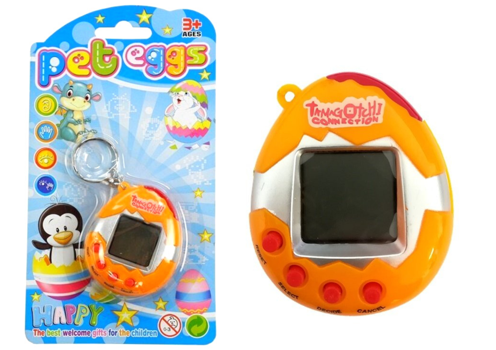 Tamagotchi elektroninis naminių gyvūnėlių žaidimas, oranžinis