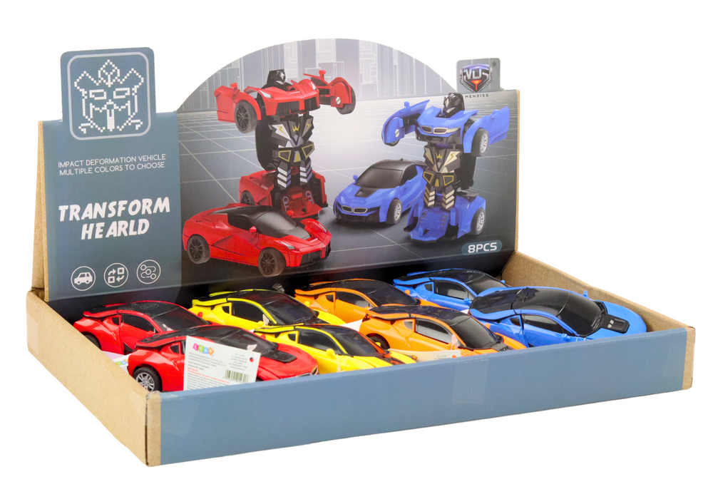 Transformuojamas žaislas Auto-Robot 2in1, 4 spalvos