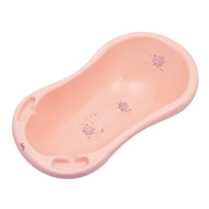 Vonelė kūdikiams su drambliuko motyvu 84 cm, rožinės spalvos