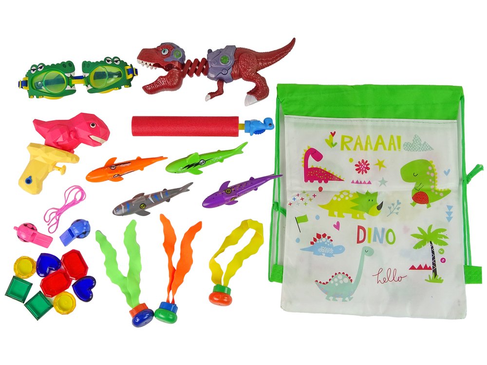 Nardymo žaislų rinkinys, dinozaurai