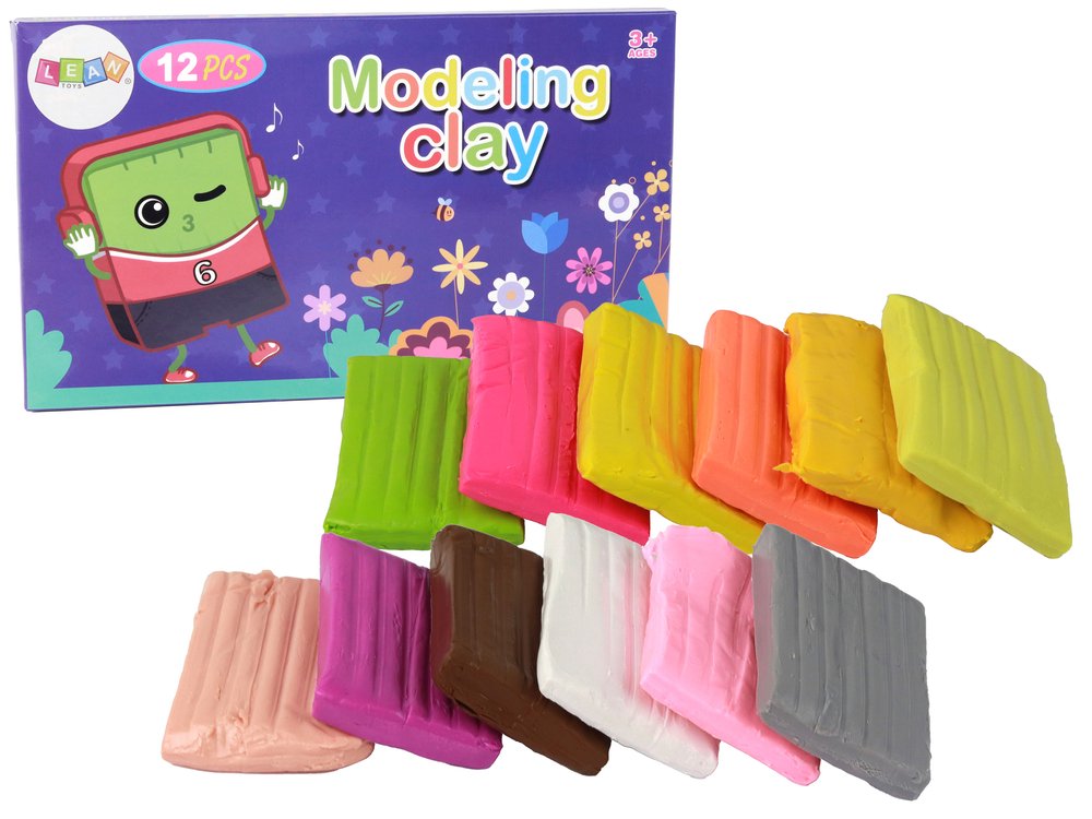 Modelino rinkinys, 12 spalvų