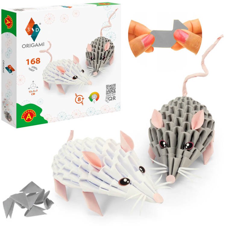 Alexander 3D origami kūrybinis rinkinys, pėlytė