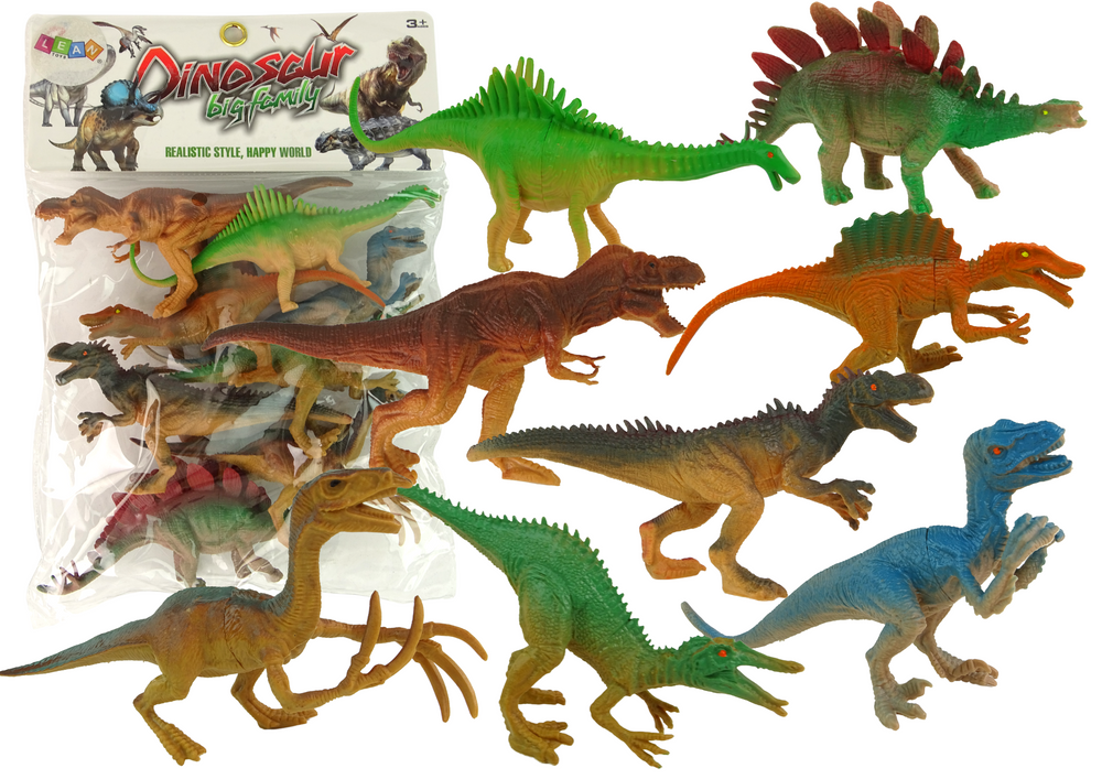 Dinozaurų parko figūrėlių rinkinys, 8 vnt., A