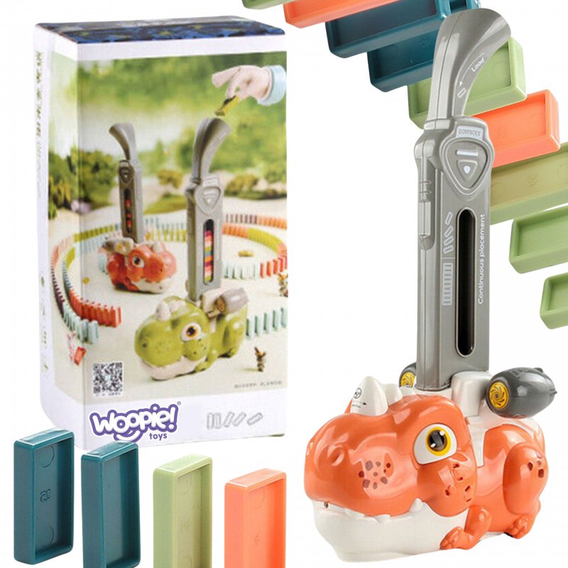 Woopie dinosaurų domino, oranžinis