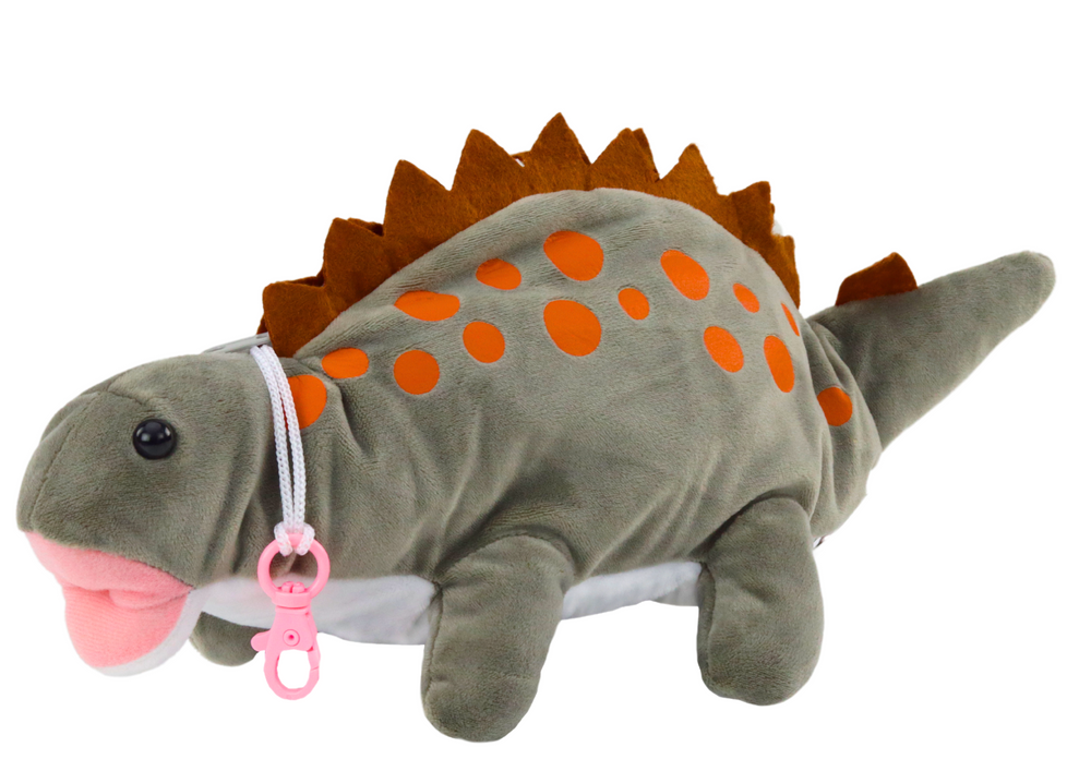 Pliušinis dinozauras pieštukinė, pilkas