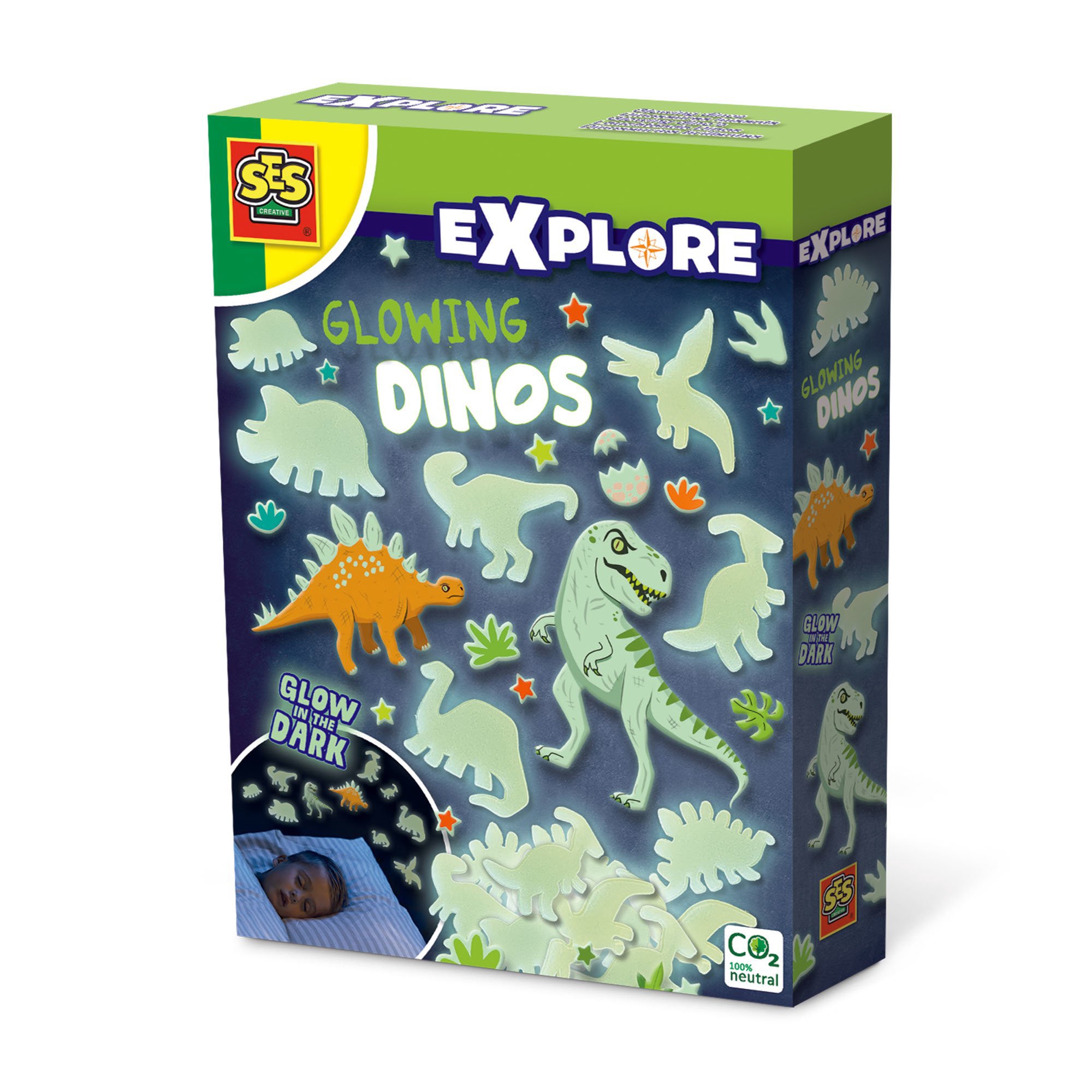 SES Rinkinys „Šviečiantys dinozaurai“