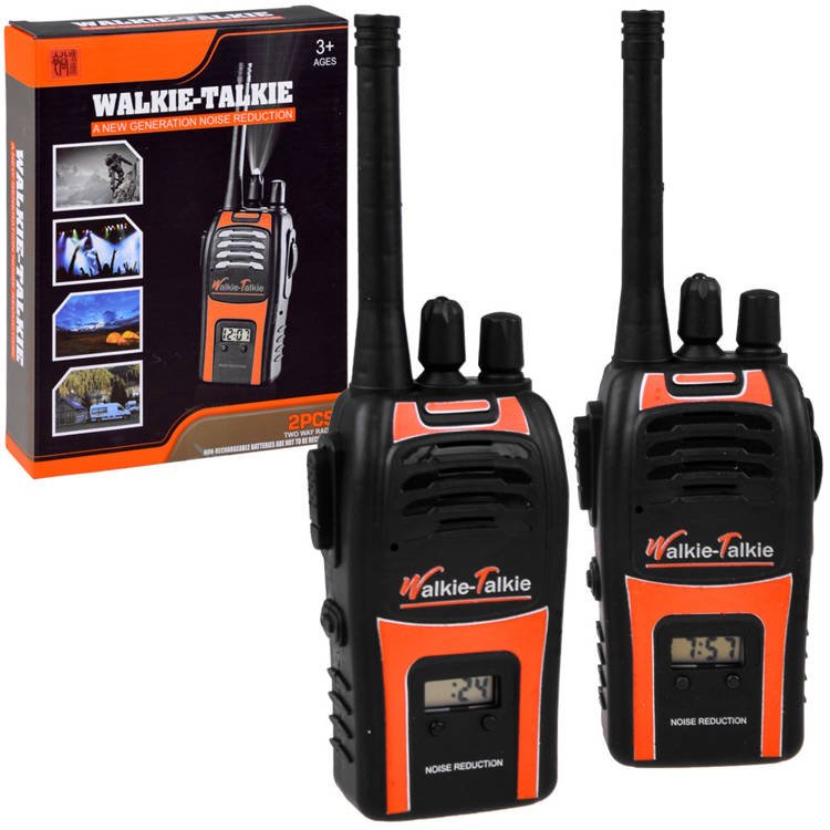 Žaislinės racijos Walkie Talkie su žibintuvėliu (HRZA4471)