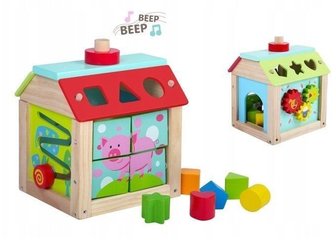 Medinis edukacinis žaislas EcoToys Ferma 2